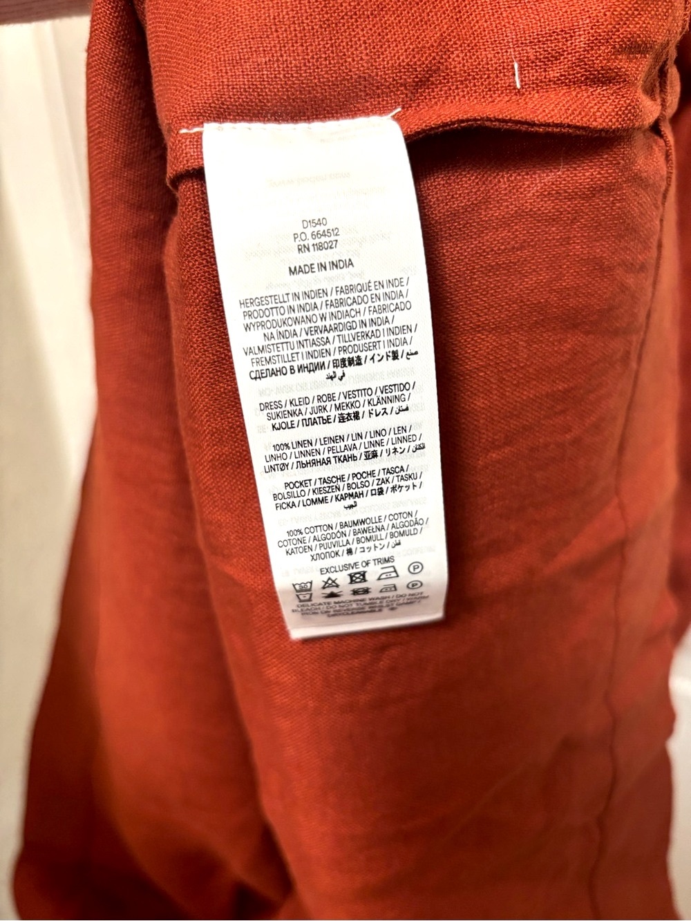 NWT BODEN Rosa Halter Linen Midi Dress in Burnt Orange - Picture 12 of 12
